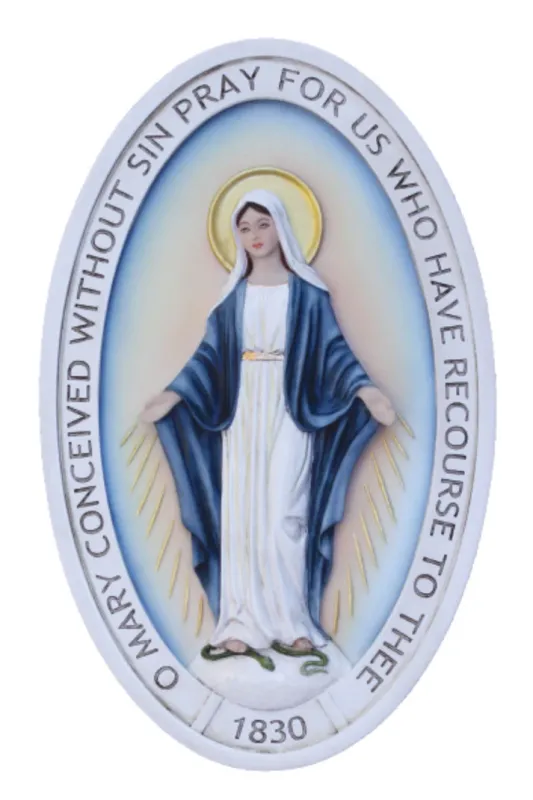 5X8&quot; Miraculous Medal Plaque