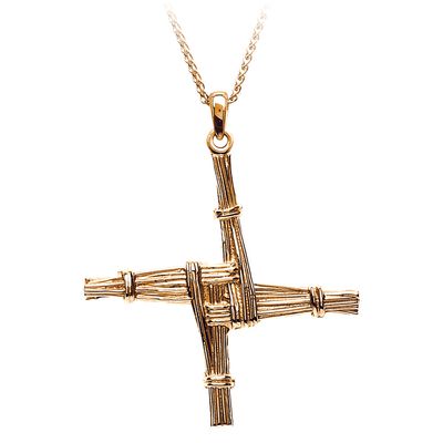 10kt Gold St. Bridget&#39;s Cross (no chain) Disc.