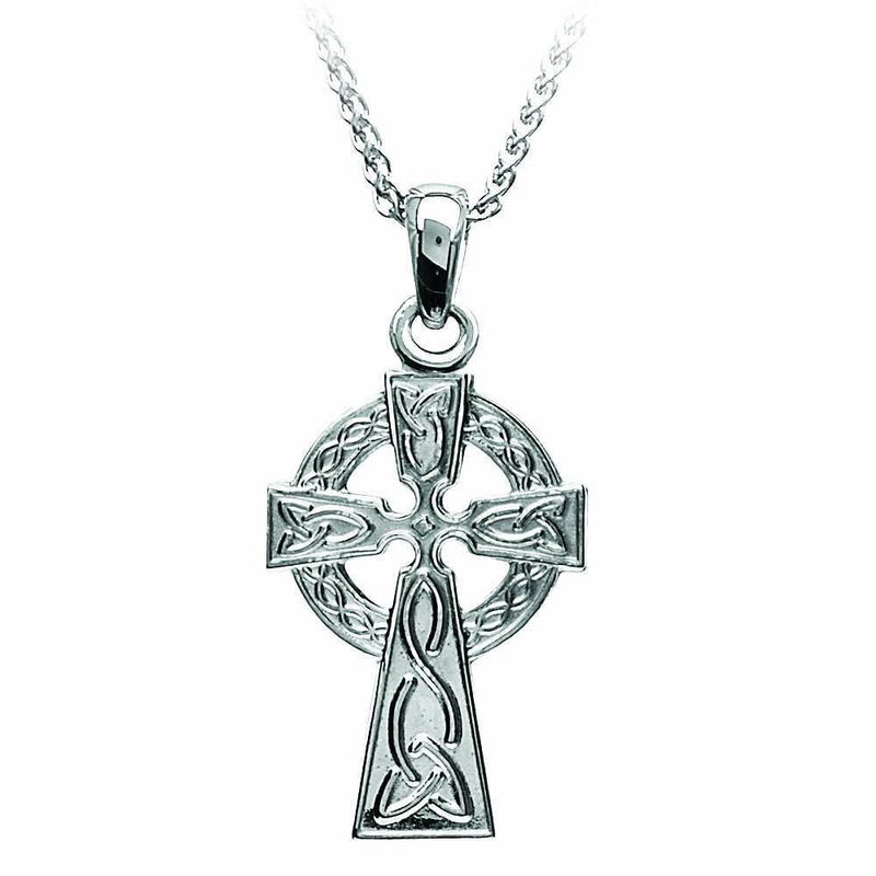 10kt White Gold Celtic Cross Small (no chain) Disc.