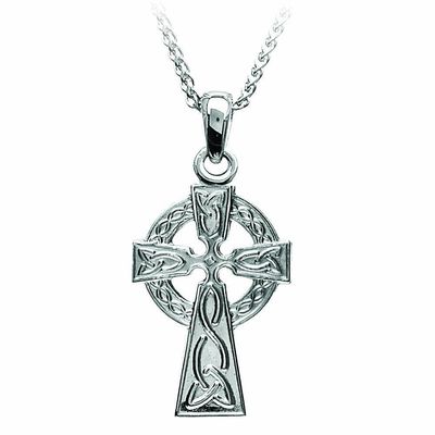10kt White Gold Celtic Cross Small (no chain) Disc.