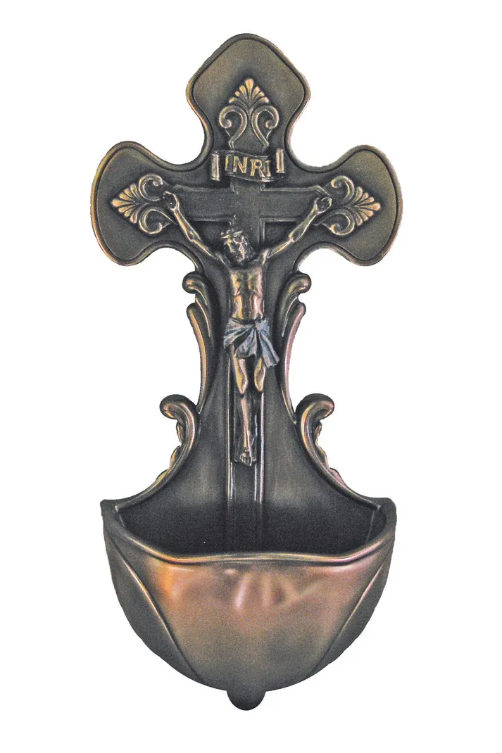 7.5&quot; Crucifixion Bronze Font