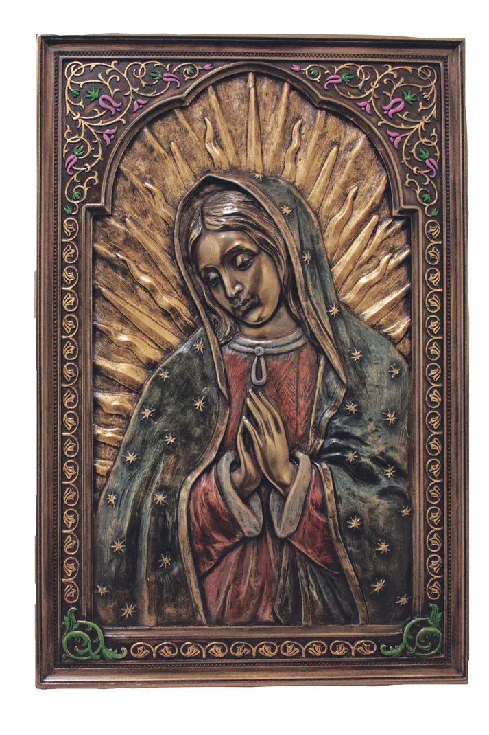 Our Lady of Guadalupe Bronze Plaque
