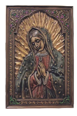 Our Lady of Guadalupe Bronze Plaque