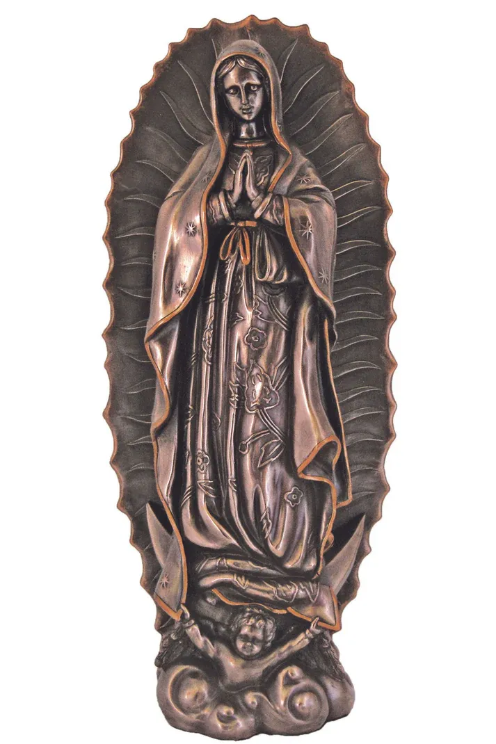19&quot; Our Lady of Guadalupe Bronze Statue