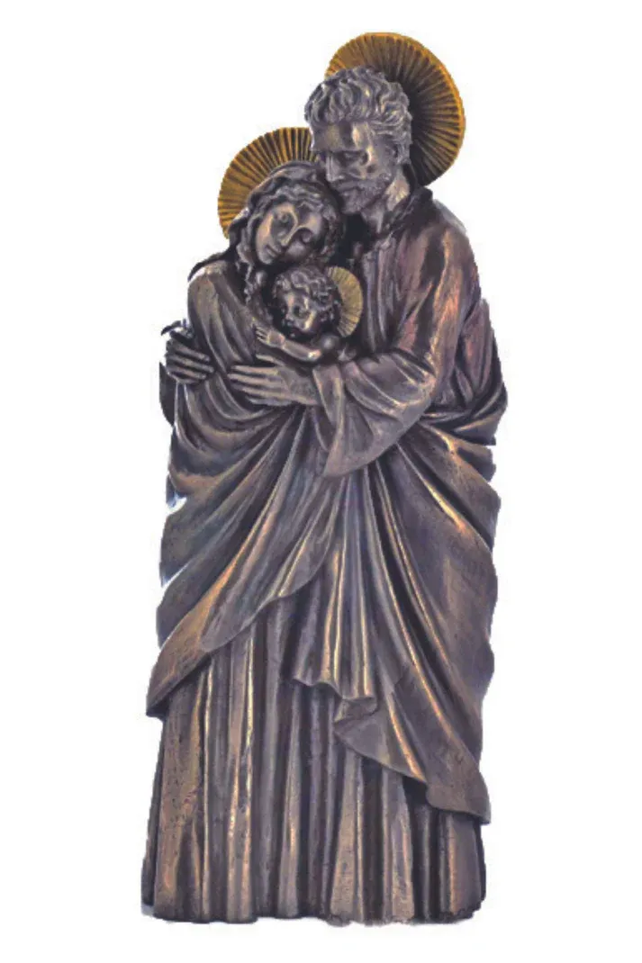 10&quot; Holy Family Bronze Statue