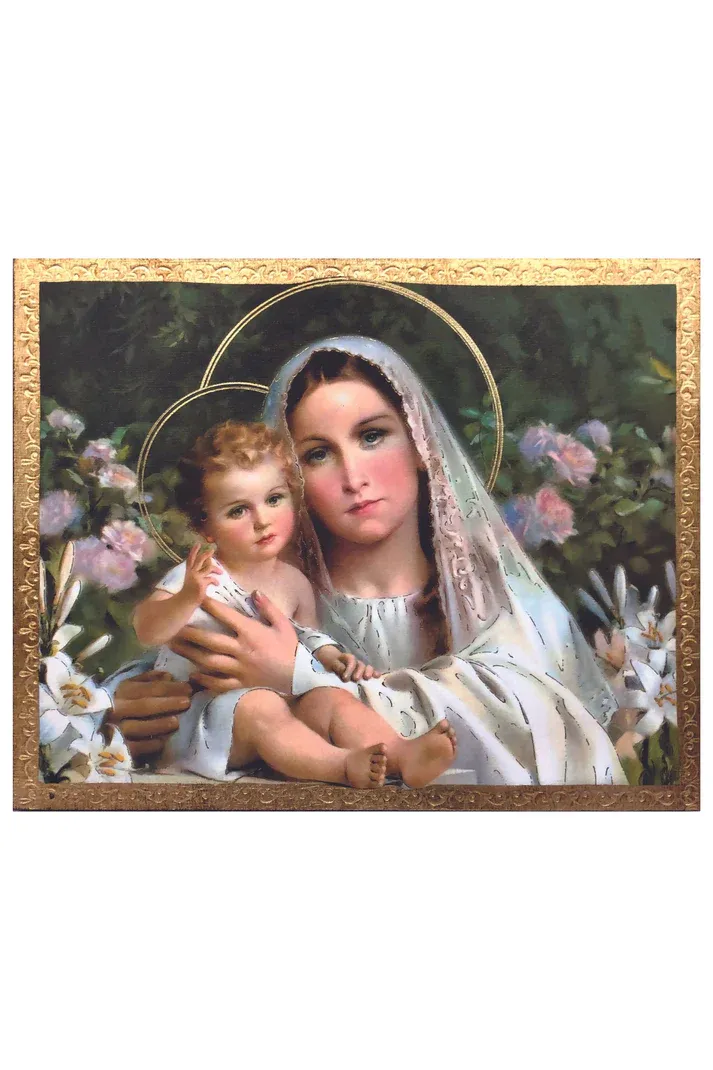 Madonna &amp; Child by Simeoni Color Plaque