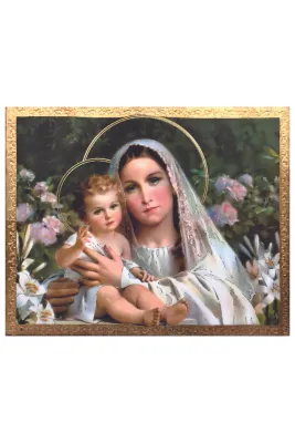 Madonna &amp; Child by Simeoni Color Plaque
