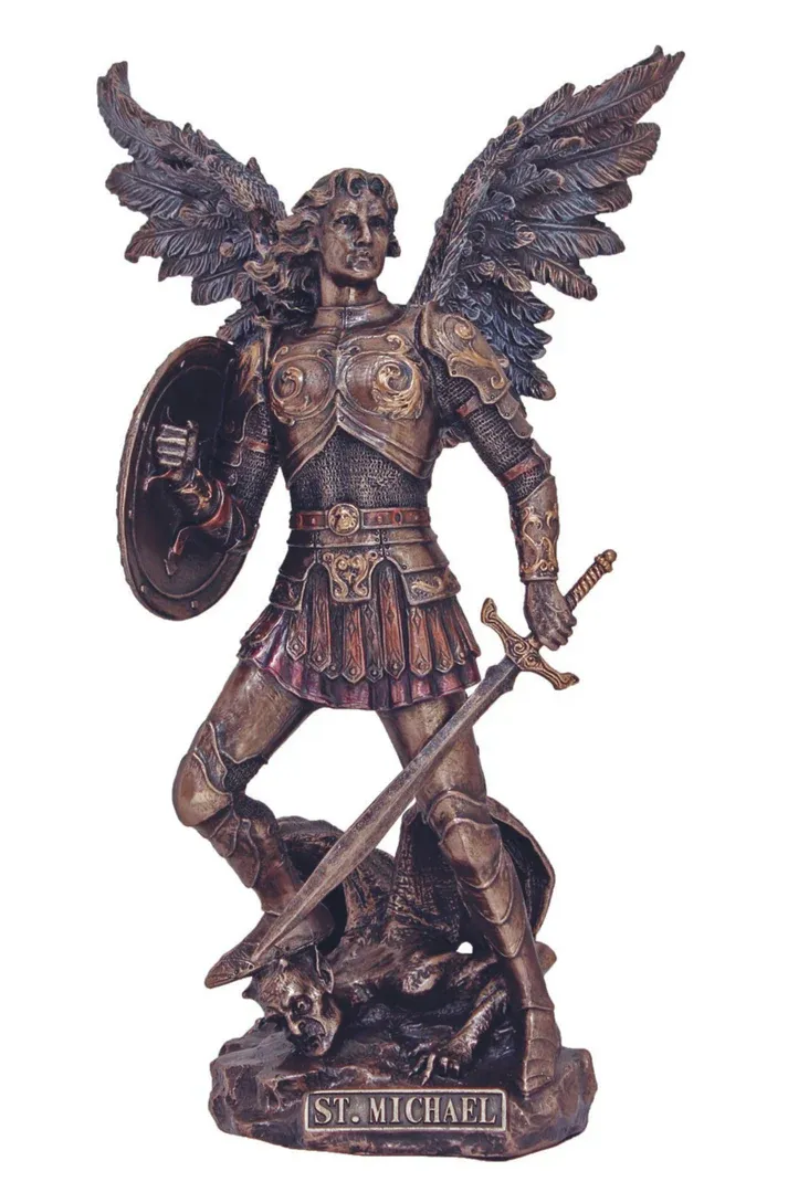 9&quot; Archangel Michael Bronze Statue