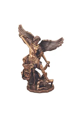 6&quot; Saint Michael Bronze Statue