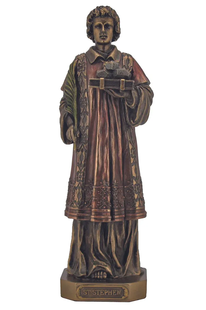 9&quot; Saint Stephen Bronze Statue