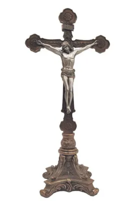 12.5&quot; Standing Double Sided Crucifix