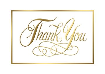 Deluxe Thank You Notes, Box of 50, CZ432