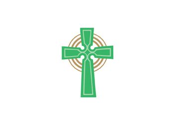 Gold Foil Note Cards, Celtic Cross, Box of 25, MH130