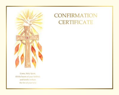 Certificate- Confirmation Certificate Create Your Own, Box of 50, XS114