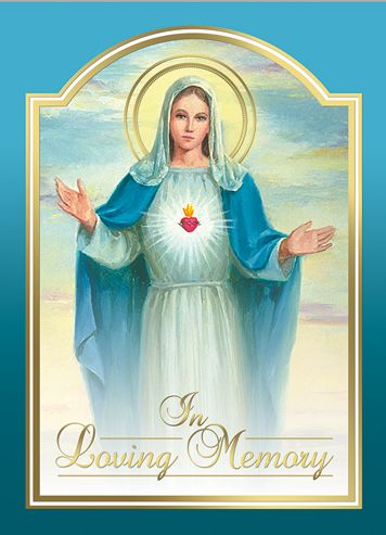 Mass Card- Immaculate Heart of Mary, Box of 50, ME250