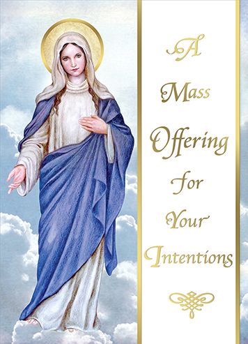Mass Card- For Your Intentions, One Piece (Sold Individually)