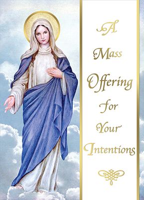 Mass Card- For Your Intentions, One Piece (Sold Individually)