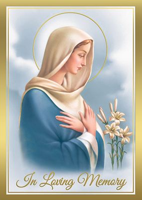 Mass Card- In Loving Memory, Box of 100, MA797