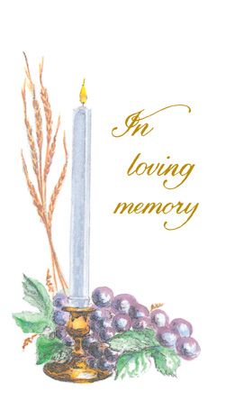 Donation Liturgical Candle Card, Box of 100, MD214
