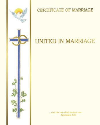 Certificate- Create Your Own Marriage Certificate, Box of 50,  XC111