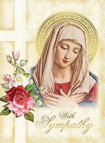 Mass Card- With Sympathy, Box of 50, ME039
