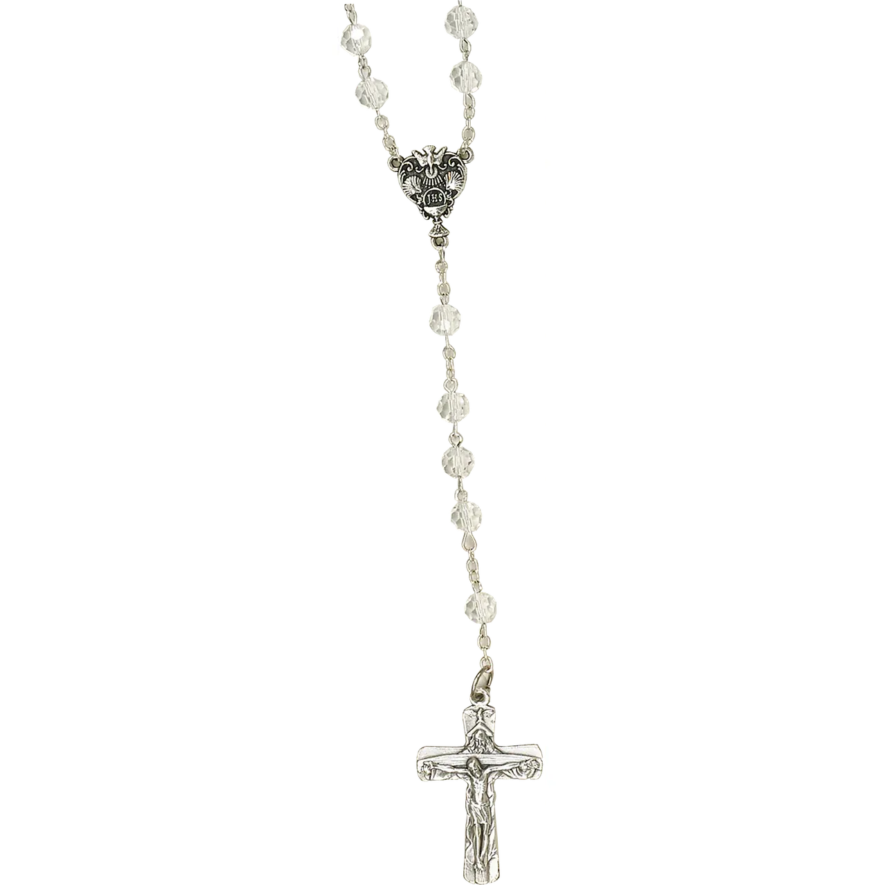 OCIA Rosary Clear Crystal
