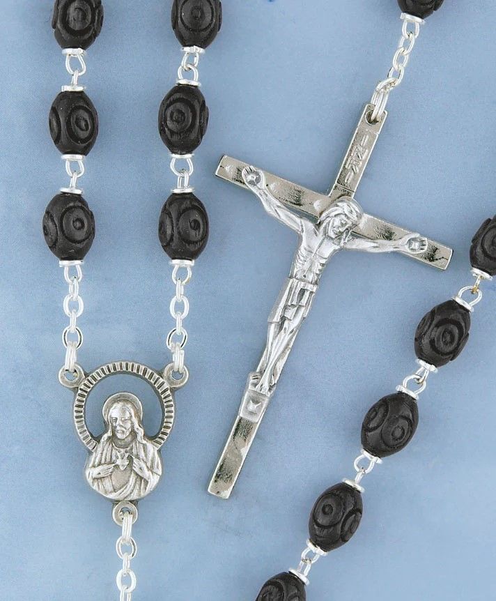 Men&#39;s Rosary Black Wood