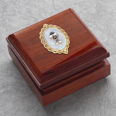 Rosewood First Communion Box