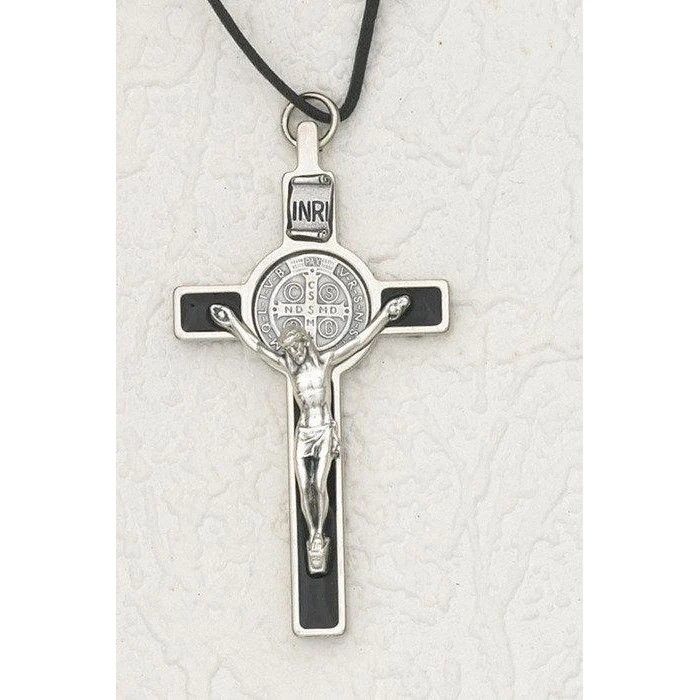 3&quot; St. Benedict Crucifix Silver Toned