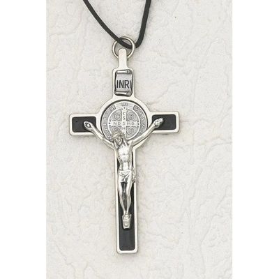 3&quot; St. Benedict Crucifix Silver Toned