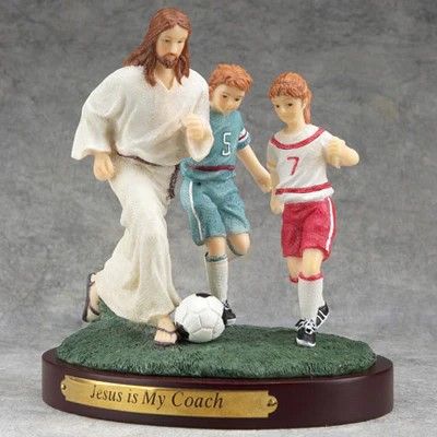 Jesus Is My Coach Soccer Figure Disc.
