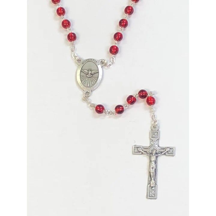 Red Confirmation Holy Spirit Rosary