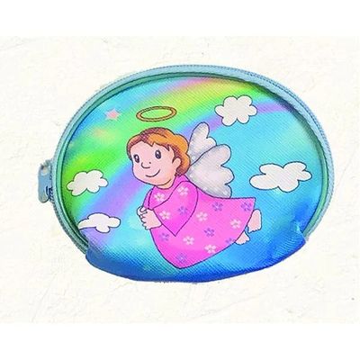Angel Girl Vinyl Rosary Pouch Disc.