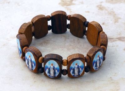 Our Lady of Grace Brazilian Wood Brown Bracelet