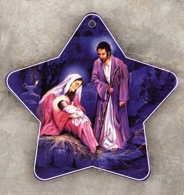 Star Ornament Holy Family