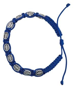 Adult Blue Corded Miraculous Bracelet