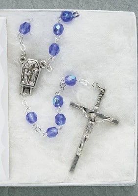 Adult Rosary Lourdes Crystals