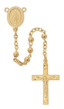 3mm Gold Over Sterling Rosary