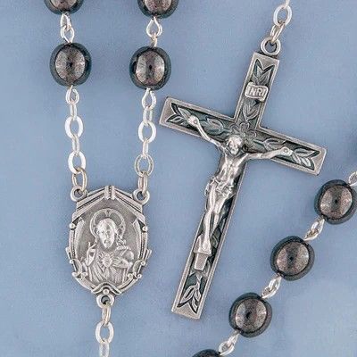Adult Rosary Imitation Hematite