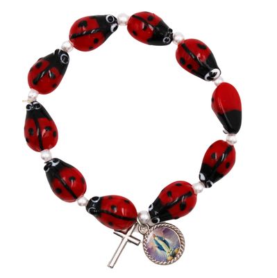 Ladybug Bracelet Rosary