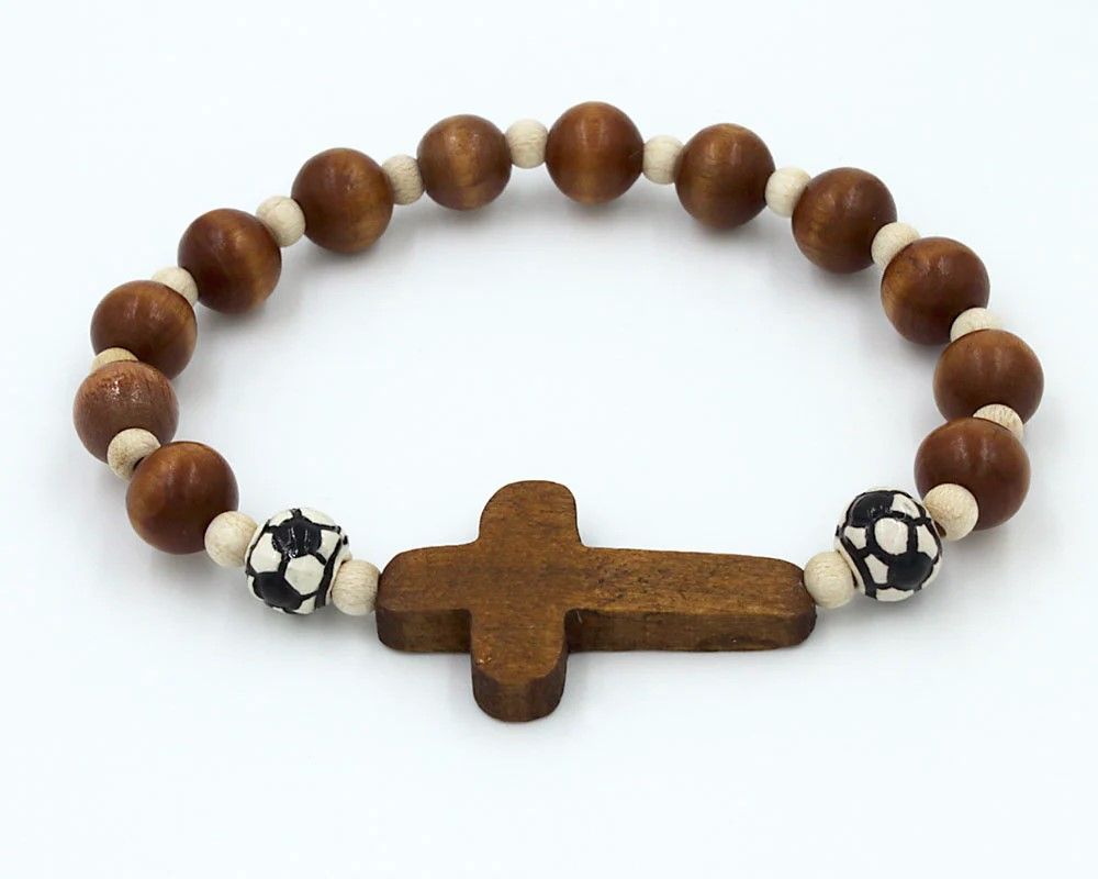Soccer Sports Religious Bracelet Disc.