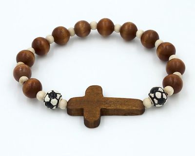 Soccer Sports Religious Bracelet Disc.