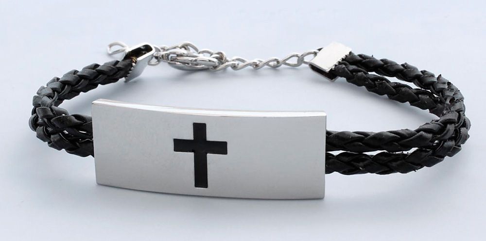 Communion Stainless Steel Cross Bracelet