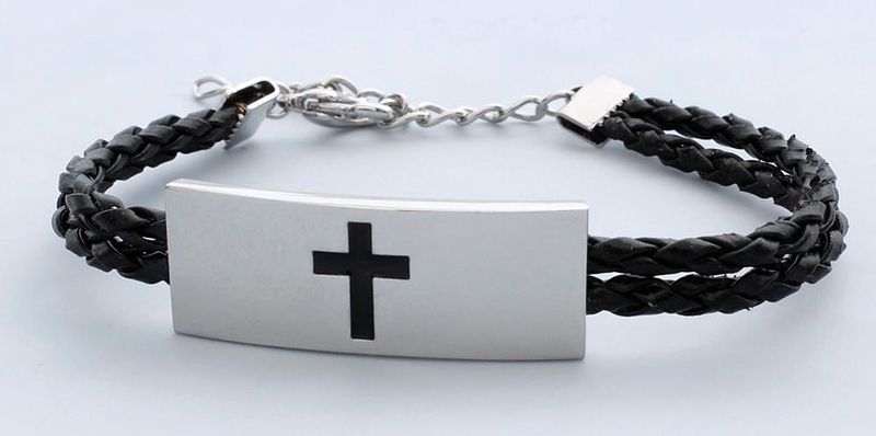 Communion Stainless Steel Cross Bracelet