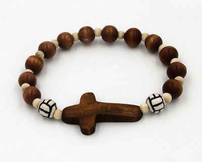 Volleyball Sports Religious Bracelet Disc.