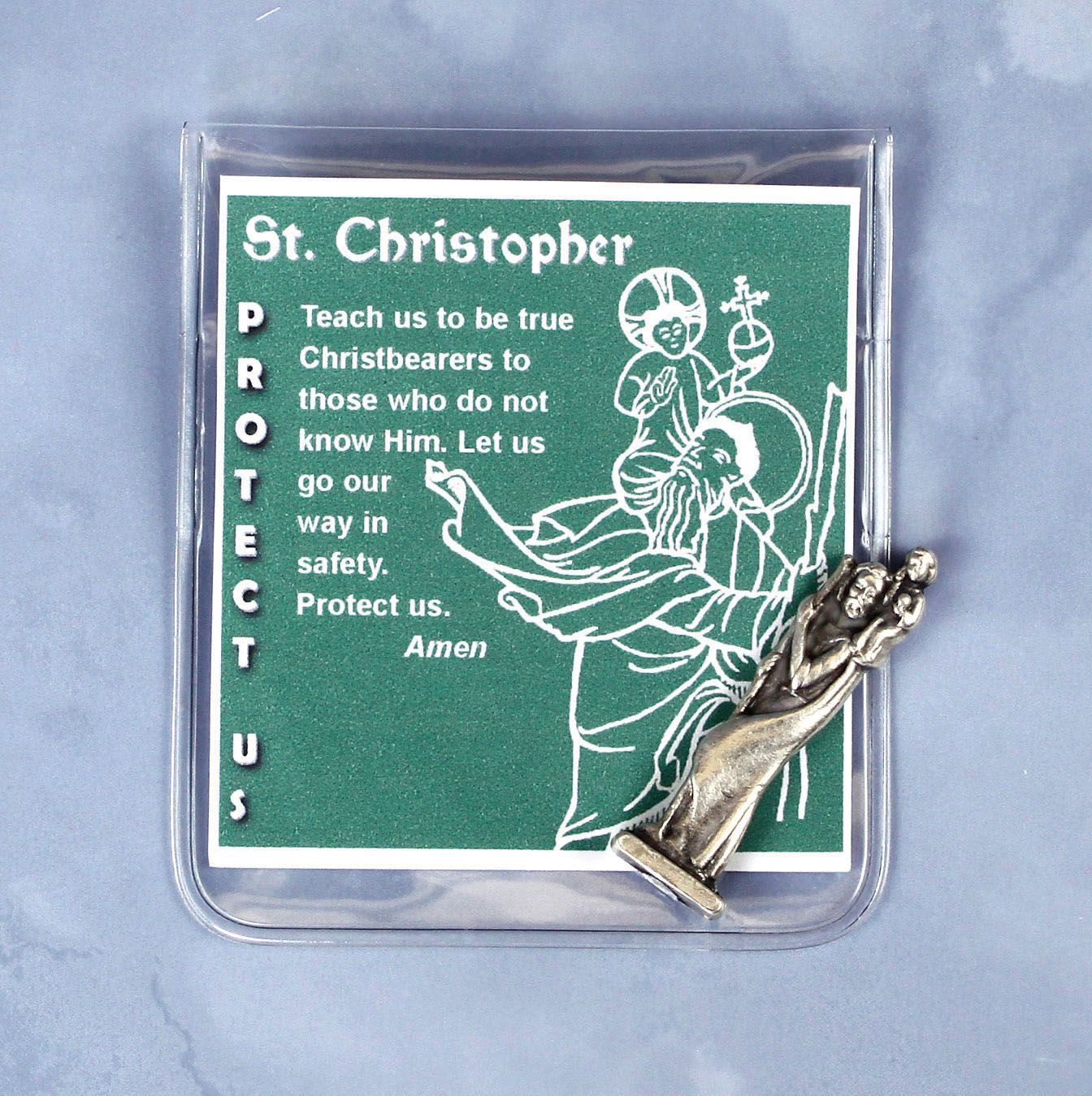 St. Christopher Protect Us Pouch
