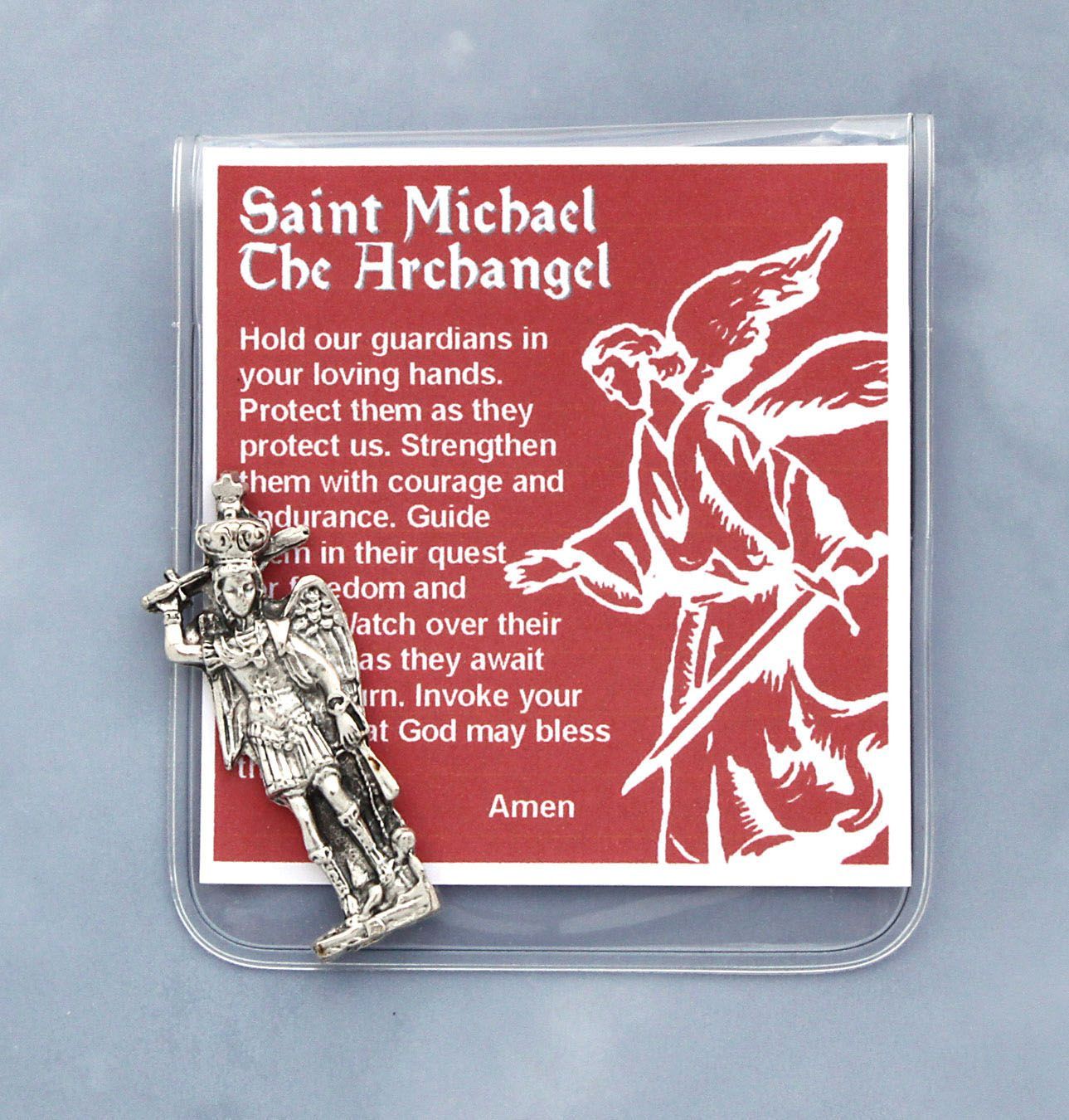 Prayer Folder Michael Statue