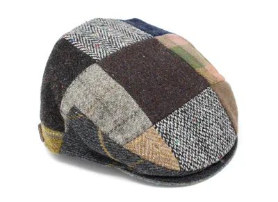 Children&#39;s Cap Patchwork Tweed