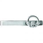 Sterling Silver Claddagh Large Tie Bar Disc.