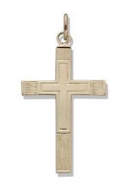 14kt Gold Cross Solid 27X16mm